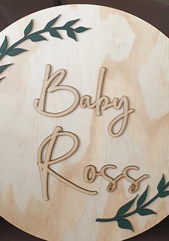 Baby shower sign